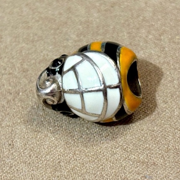 Large Bumblebee Charm Brighton Enamel Bead Bee Spacer - Picture 3 of 15